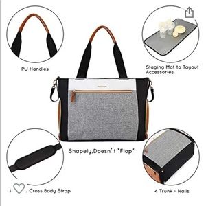 Pumping bag diaper bag tote